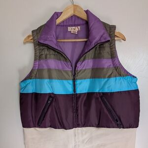 Vintage OP Color Block Sleeveless Vest